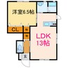 ラ　エスポワール 1LDKの間取り