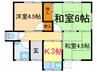 三好平屋住宅 3Kの間取り