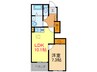 クレストールmA 1LDKの間取り