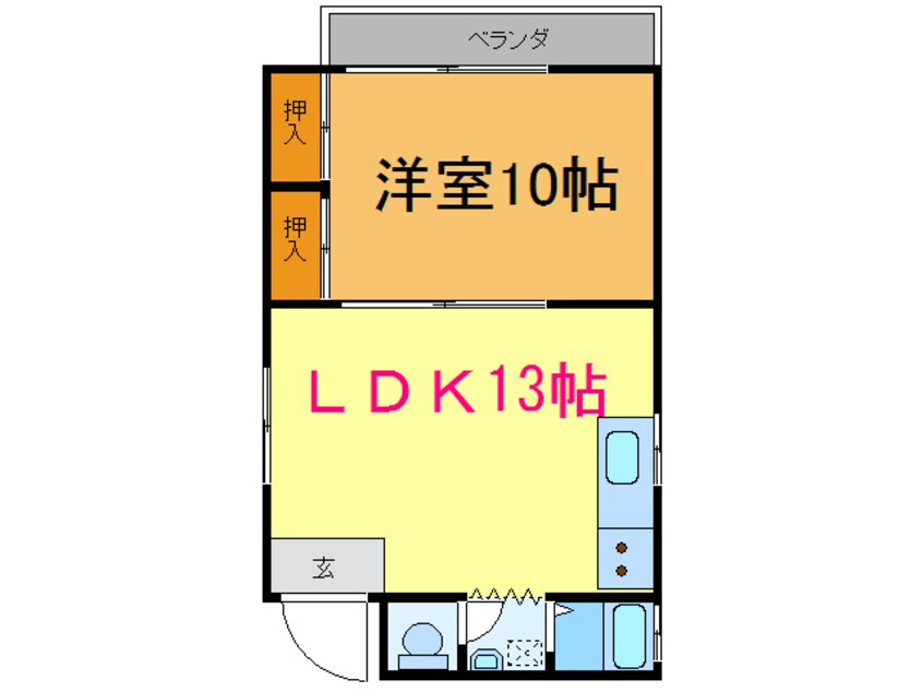 間取図 宮瀬第二マンション