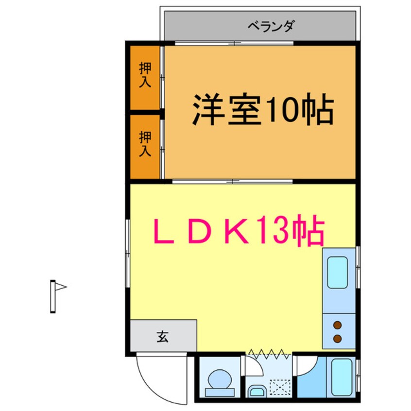 間取図 宮瀬第二マンション