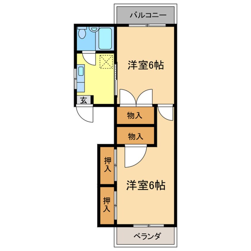 間取図 宮瀬第3マンション