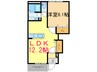 ｻﾆｰﾌﾟﾚｲｽ 1LDKの間取り