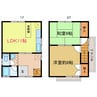 末廣アパート 2LDKの間取り