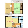 末廣アパート 2LDKの間取り