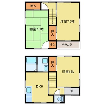 間取図 長堀中村住宅