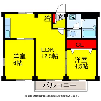 間取図 セントラルハイツB