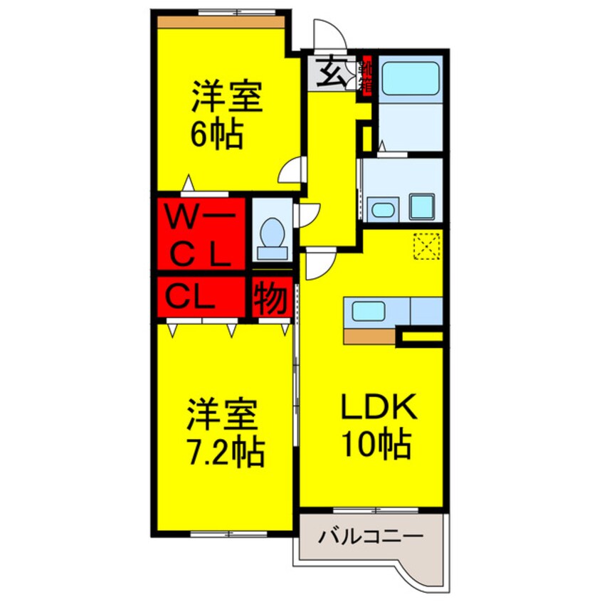 間取図 サンライズ宮前
