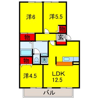 間取図 内房線/五井駅 バス8分志村胃腸外科医院前下車:停歩4分 2階 築31年