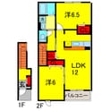 ノイ・ブリーゼＢ･Ｃの間取図