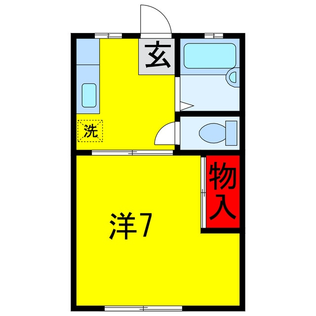 間取り図 内房線/八幡宿駅 徒歩19分 1階 築39年