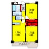 内房線/姉ケ崎駅 徒歩1分 2階 築24年 2LDKの間取り