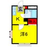 リバーストーンⅠ 1Kの間取り
