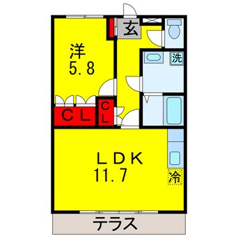 間取図 京成千葉線・千原線/ちはら台駅 バス10分ちはら台東4丁目下車:停歩3分 1階 築20年