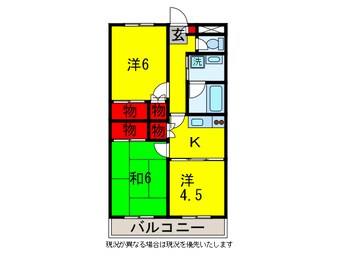 間取図 内房線/五井駅 徒歩15分 2階 築28年