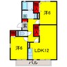 内房線/五井駅 バス:8分:停歩4分 1階 築31年 2LDKの間取り