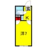 ラインヴィラ白金 1Kの間取り