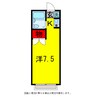 誠和ハイツ 1Kの間取り