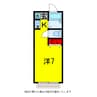ユメハウスⅡ 1Kの間取り
