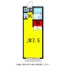 キャンパスほんごう 1Rの間取り