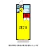 コテージ国分寺Ⅰ 1Rの間取り