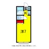 コテージ国分寺Ⅱ 1Rの間取り