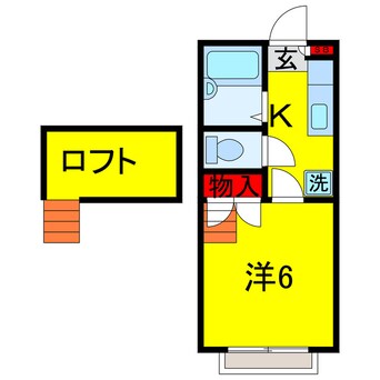 間取図 内房線/八幡宿駅 徒歩10分 2階 築30年