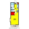 PALACE HAYASHI 1Kの間取り