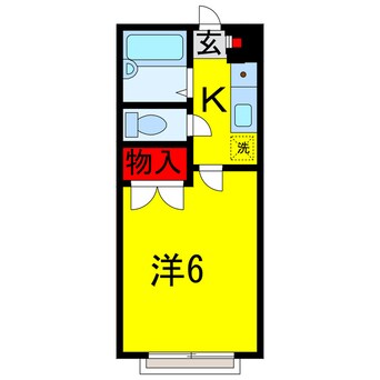 間取図 内房線/八幡宿駅 徒歩10分 1階 築31年