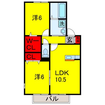 間取図 内房線/八幡宿駅 徒歩10分 2階 築18年