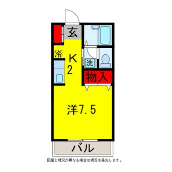 間取図 京成千葉線・千原線/ちはら台駅 バス16分帝京平成大学入口下車:停歩3分 2階 築26年