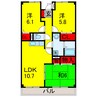 内房線/五井駅 バス:15分:停歩6分 3階 築26年 3LDKの間取り