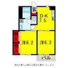 アイリス 2DKの間取り