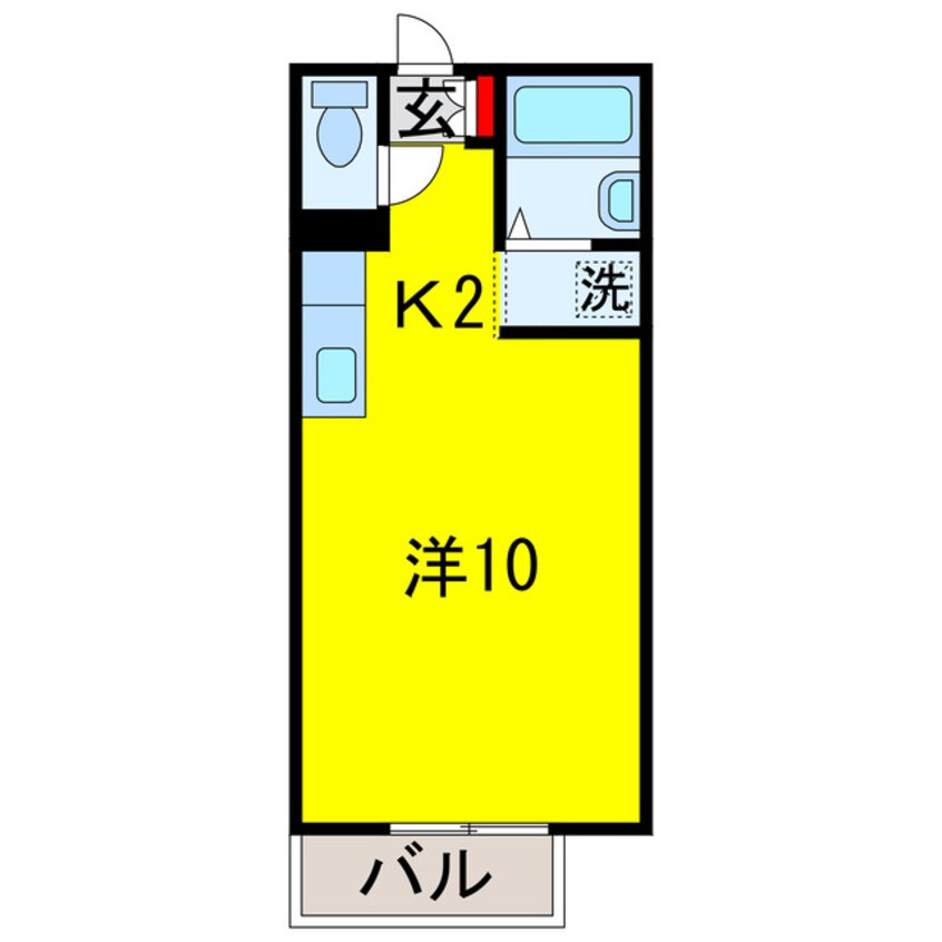 間取図 内房線/五井駅 バス8分白金町3丁目停下車:停歩3分 2階 築35年