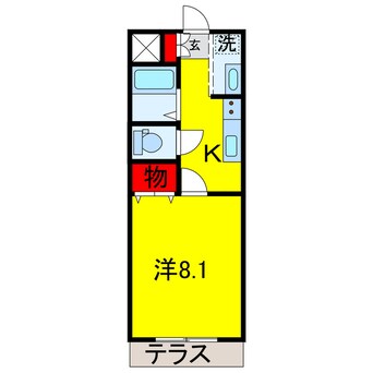 間取図 京成千葉線・千原線/ちはら台駅 徒歩8分 1階 築21年