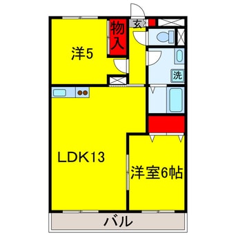 間取図 内房線/五井駅 徒歩8分 1階 築30年