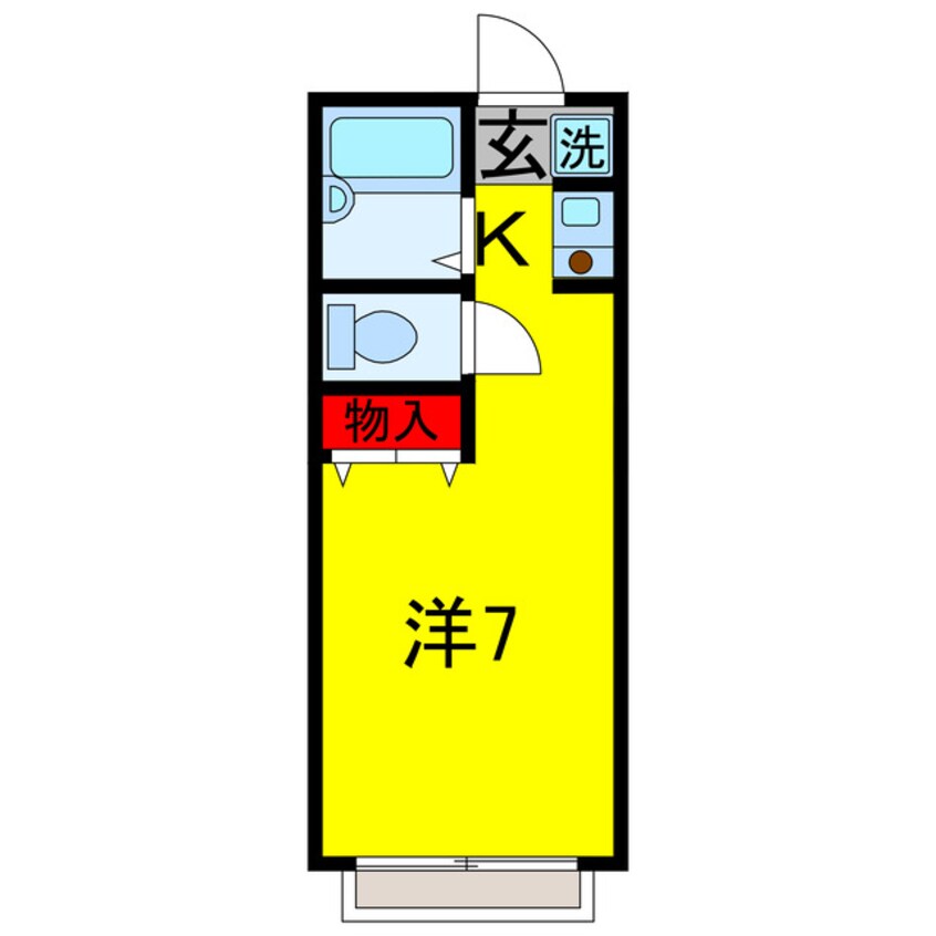 間取図 外房線/茂原駅 バス25分追分下車:停歩8分 2階 築28年