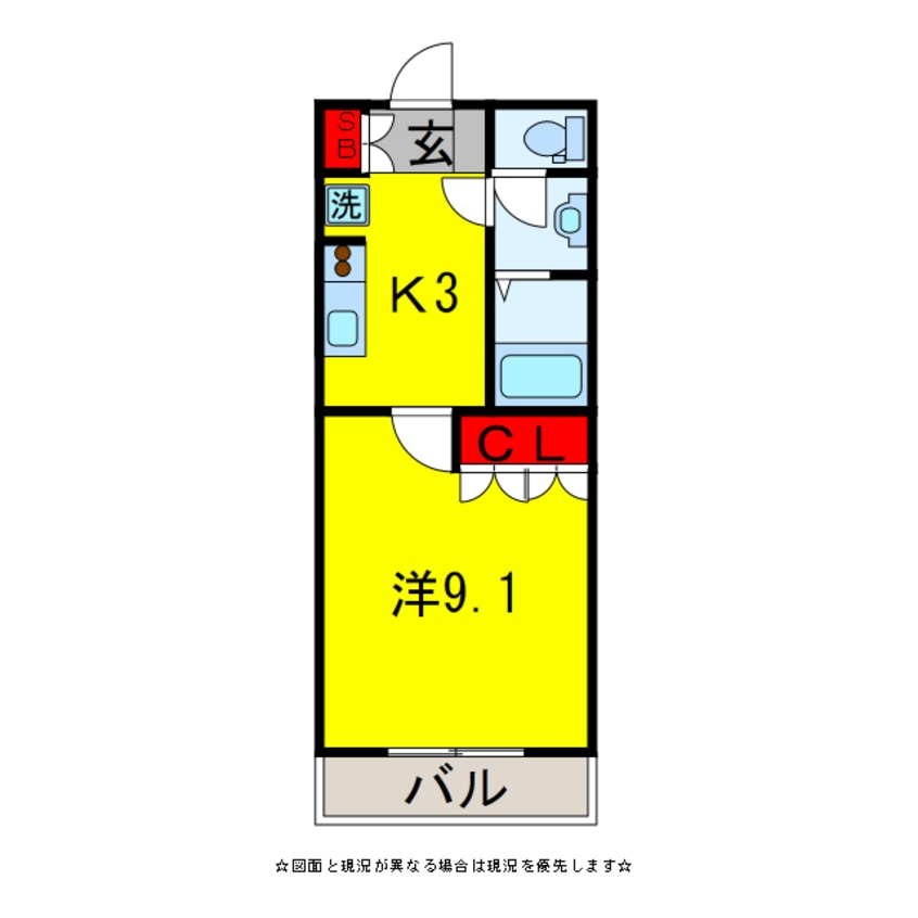 間取図 内房線/五井駅 バス10分京葉高校停下車:停歩2分 2階 築17年