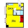 内房線/八幡宿駅 徒歩7分 2階 築53年 1DKの間取り