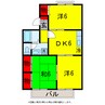 内房線/五井駅 バス:6分:停歩6分 2階 築30年 3DKの間取り