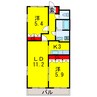 内房線/五井駅 バス:9分:停歩5分 2階 築15年 2LDKの間取り