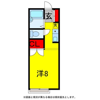 間取図 内房線/八幡宿駅 徒歩20分 1階 築32年