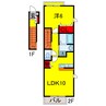 内房線/五井駅 バス:6分:停歩6分 2階 築15年 1LDKの間取り