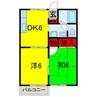 内房線/八幡宿駅 バス:10分:停歩2分 2階 築29年 2DKの間取り