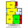 内房線/五井駅 徒歩17分 1階 築36年 3DKの間取り