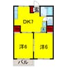 内房線/姉ケ崎駅 徒歩11分 1階 築33年 2DKの間取り