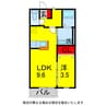 内房線/五井駅 徒歩16分 2階 築16年 1LDKの間取り