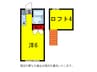 潤井戸スゴウハイツ 1Rの間取り