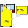 潤井戸スゴウハイツ 1Rの間取り