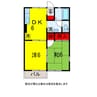 内房線/五井駅 バス:8分:停歩11分 1階 築28年 2DKの間取り